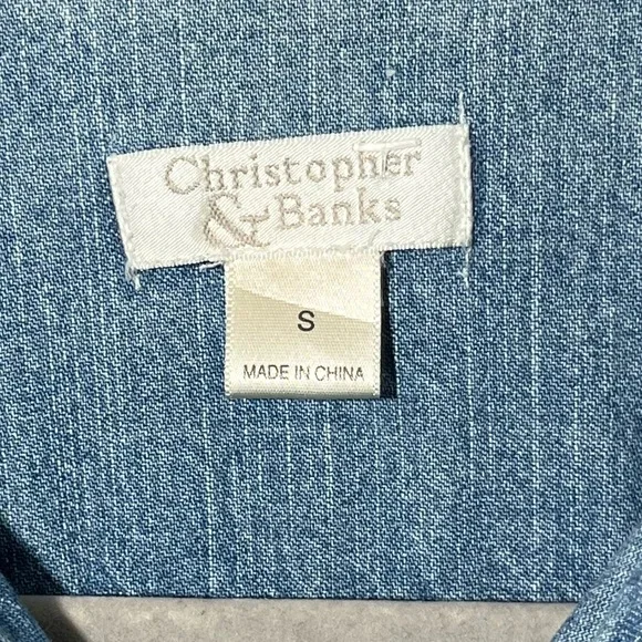 Christopher & Banks Fitted Denim Jacket Size Small - Picture 3 of 8